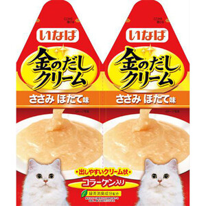 ペット用】 いなば 金のだしクリーム ささみ ほたて味