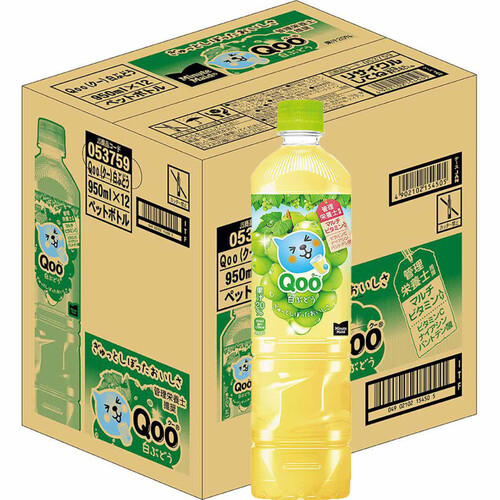コカ・コーラ ミニッツメイド Qoo 白ぶどう 1ケース 950ml x 12本