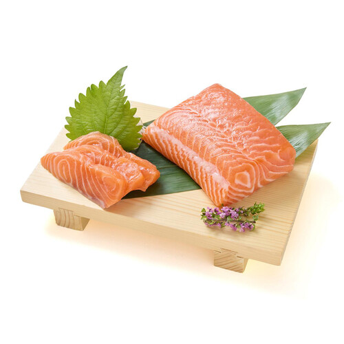 サーモン大好き　です。 冷蔵】 生アトランティックサーモン冊 生食用 300g Green Beans