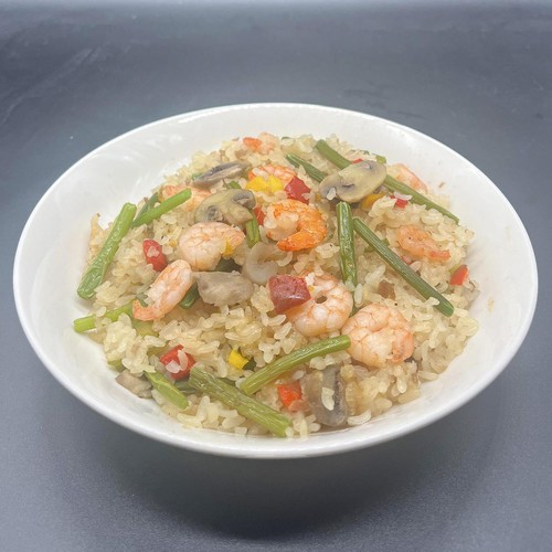 冷凍】三水フーズ 海老のガーリックピラフ 520g Green Beans