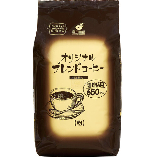 藤田珈琲 珈琲店用オリジナルブレンドコーヒー 深煎り 650g Green 