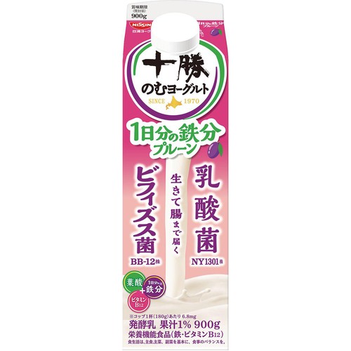 日清ヨーク 十勝のむヨーグルト 1日分の鉄分プルーン 900g