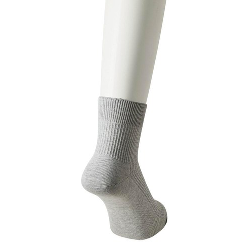 3足よりどり ワッフルショート丈ソックス 紳士 グレー 27-29cm トップバリュ