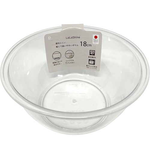 パール金属 ララシャイン レンジ対応軽くて割れにくいクリアボウル