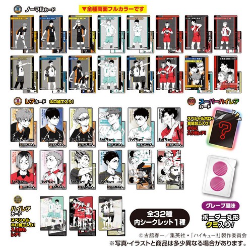 タカラトミーアーツ ハイキュー!! きゃらくたぶるカードグミ Vol
