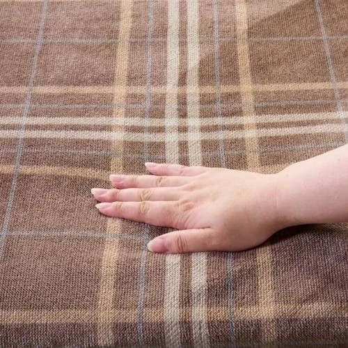 あたたかい2枚合わせ毛布 (チェック) ヒート シングル グレージュ ホームコーディ