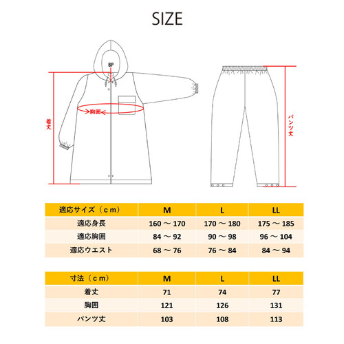 Actual PRODUCTS EVAレインパーカースーツ 男女兼用 M ネイビー