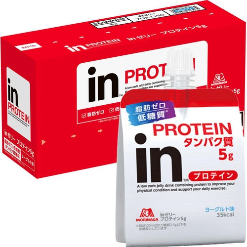 森永製菓 inゼリー プロテイン ヨーグルト味 6個入 Green Beans