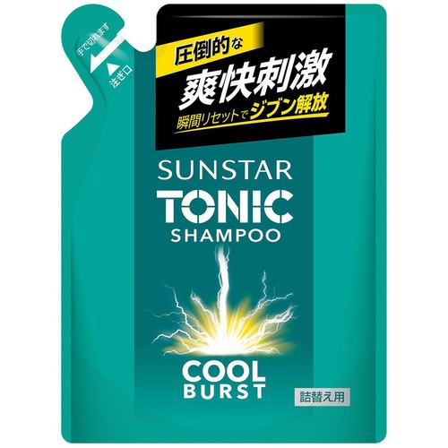 サンスター トニックシャンプーCOOLBURST つめかえ用 340ml