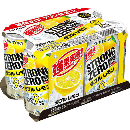 サントリー −196℃ ストロングゼロ ダブルレモン 350ml x 6本 Green