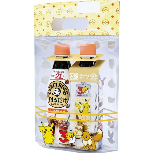 サントリー 割るだけクラフトボスカフェ 甘さ控えめ ポケモンチャーム