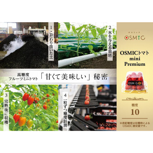 千葉県産 OSMIC トマト mini Premium  120g 1パック