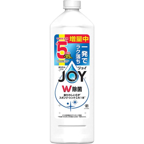 P&G ジョイ W除菌 食器用洗剤 さわやか微香 つめかえ用 特大 増量中 685mL
