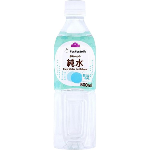 fun fun smile 赤ちゃんの純水 1ケース 500ml x 24本 トップバリュ