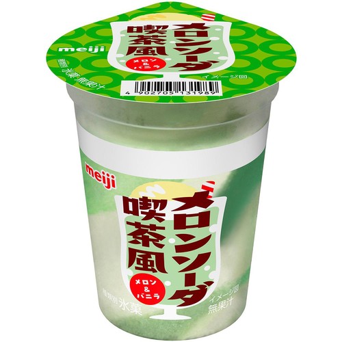 明治 メロンソーダ喫茶風メロン&バニラ 185ml