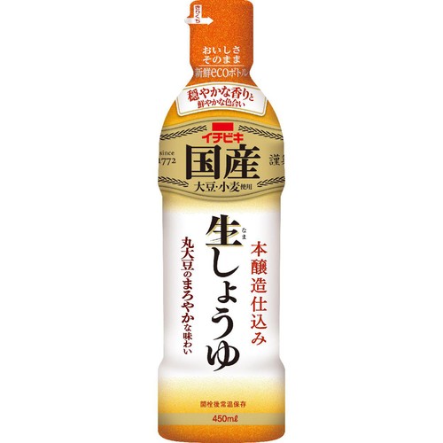 イチビキ 国産生しょうゆ 450ml