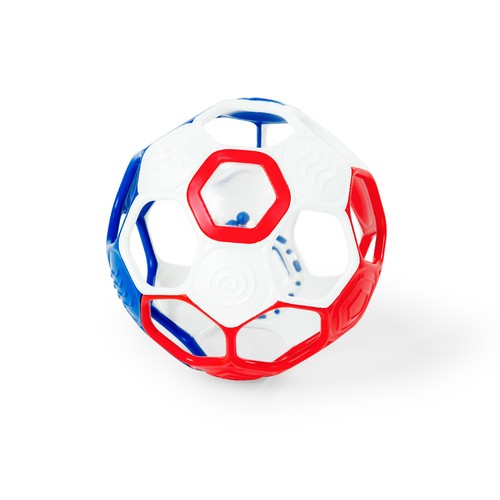 kids2 サッカーラトルボール 赤 x 白 x 青 0ヶ月以上