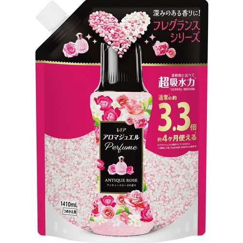 P&G レノアアロマジュエル アンティークローズの香り つめかえ用 超特大サイズ 香り付けビーズ 1410mL