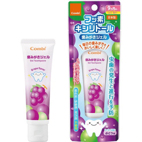 コンビ 歯みがきジェル ぶどう味 30g 9ヵ月頃から Green Beans