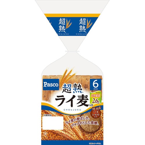 パスコ 超熟ライ麦入り 6枚