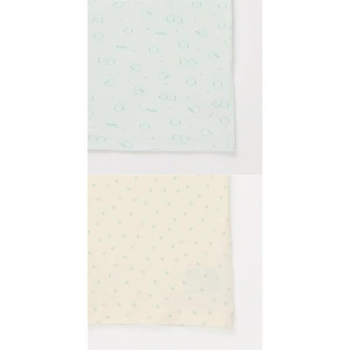 厚地 9分袖シャツ 綿100% 柄 女の子 2枚組 120cm トップバリュ