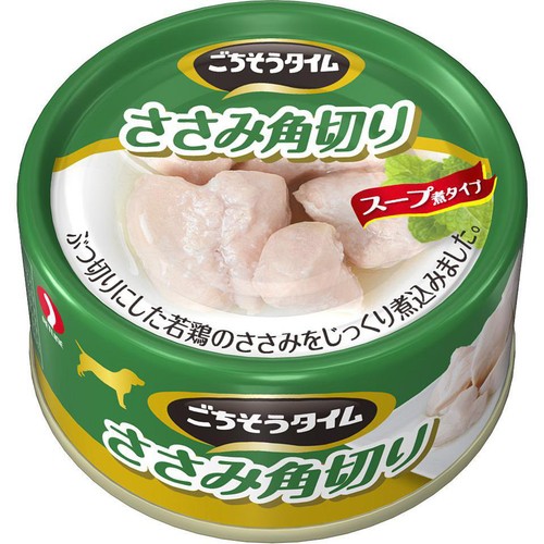 【ペット用】 ペットライン ごちそうタイム ささみ角切り 80g