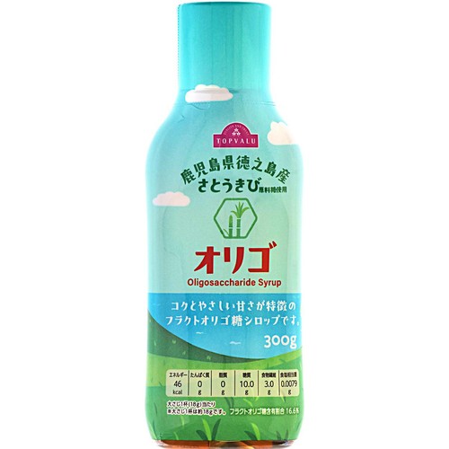 TV鹿児島県徳之島産さとうきび原料糖使用 オリゴ 300g トップバリュ