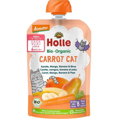 Holle 有機ベビースムージー キャロットキャット 6か月ごろから 100g