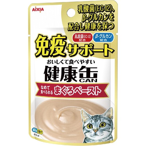 【ペット用】 アイシア 健康缶パウチ 免疫サポート まぐろペースト 40g