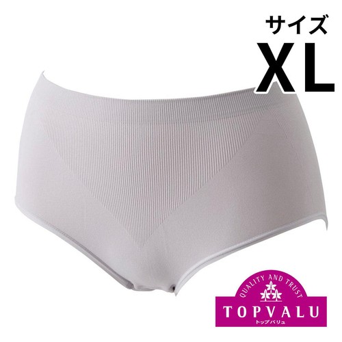 婦人 お尻立体編みショーツ XL ウスグレー トップバリュ