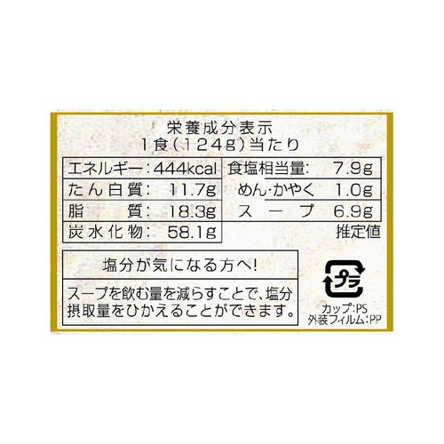 ヤマダイ 凄麺 京都 背脂醤油味 124g