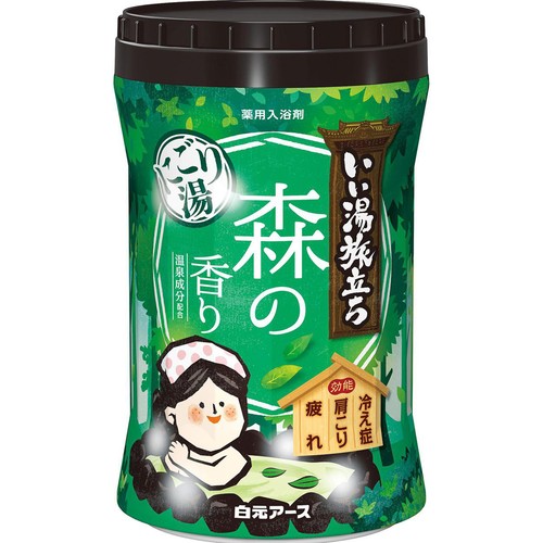 白元アース いい湯旅立ちボトル にごり湯 森の香り 600g