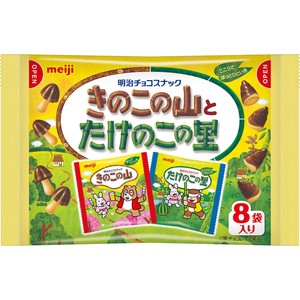 明治 きのこの山とたけのこの里 8袋入 Green Beans | グリーンビーンズ