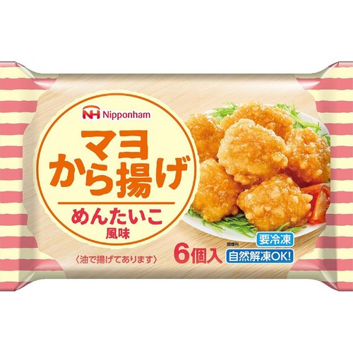 日本ハム マヨから揚げ めんたいこ風味【冷凍】 6個入(84g)