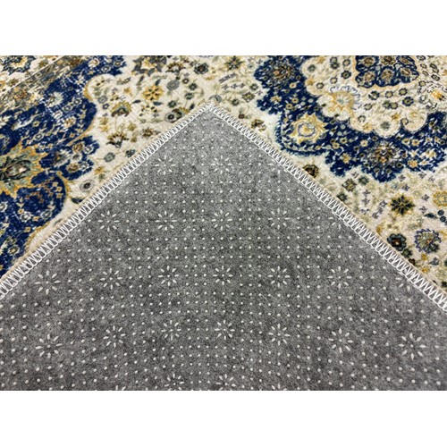 玄関マット グース 約50 x 80cm ネイビー