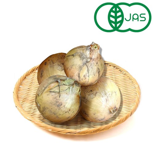 【有機】千葉県産 こつぶたまねぎ 450g(4-6個)